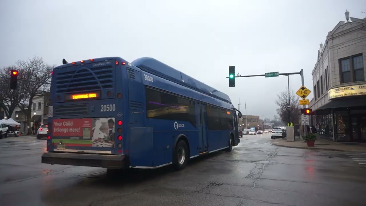 Pace: NIS Axess BRT CNG 20500 Training Bus at Dixie Hwy/Ridge Rd