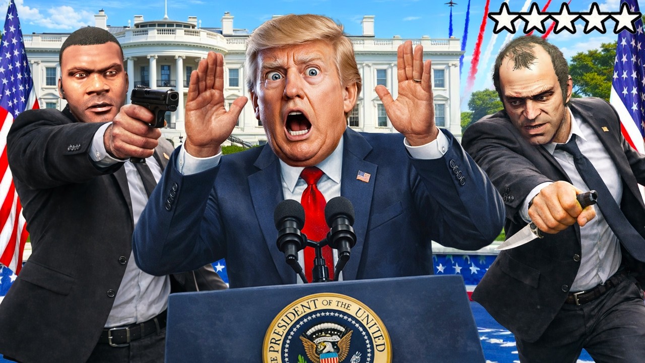 БЕЗУМНОЕ ПОХИЩЕНИЕ ПРЕЗИДЕНТА В ГТА 5! ПРИВЕТ ПРЕЗИДЕНТ В GTA 5 ОНЛАЙН