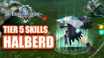 Tier 5 Halberd Skills Preview (+Translated Names) - Toram Online