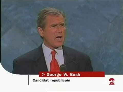 Vidéo: George Bush Jr. est le président des États-Unis. George W. Bush : politique