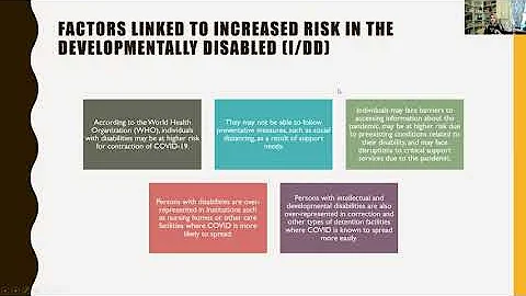 The Impact of the Pandemic and Natural Disasters on Developmental Disabilities