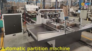 WD 7 Multi cell automatic partition assembler corrugated box inserting machinery