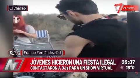 JÓVENES HICIERON UNA FIESTA ILEGAL