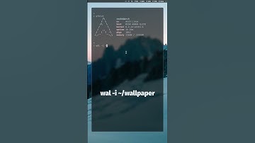 Linux terminal color theme based on your wallpaper #shorts