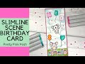 Slimline Scene Birthday Card | Pretty Pink Posh