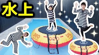 ★プリ姫刑務所恒例！「水陸両用トランポリン大会～」★Trampoline competition★