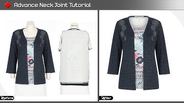 Advance Neck Joint Tutorial | Ghost Mannequin Effect