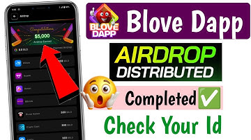 Blove Dapp Airdrop Distribution Check Now ! Blove dapp airdrop check kaise kare