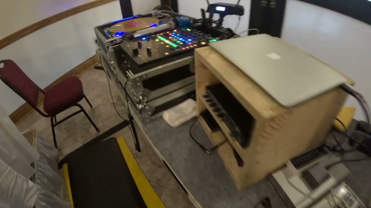 The DJ Setup with DJ Joey K at Orlando Familia Banquet Center December 2023 Wedding 