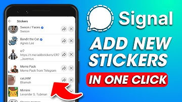 How to Add Stickers in Signal App. Signal Stickers. Custom Stickers In Signal.