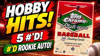 2025 Topps Chrome Platinum Hobby! - 5 Numbered Hits! #'D Rookie Auto!