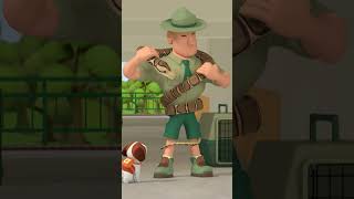 THERE'S A SNAKE IN MY TOILET! 😱🐍 | Leo the Wildlife Ranger | #shorts #animals
