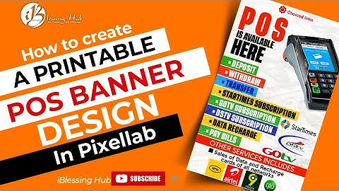 CREATING A PRINTABLE POS BANNER DESIGN IN PIXELLAB - Printing banner in pixellab