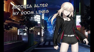 【FGO】Artoria Alter My Room Voice Lines 2021 ver. (ENG)