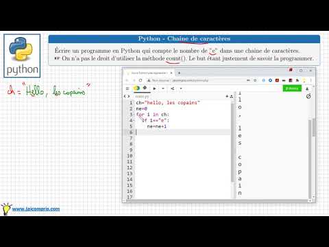 Vidéo: Comment comptez-vous les caractères en Python ?