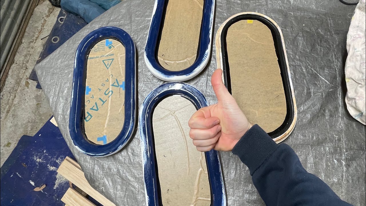 Winchester pacific power dory glazing window frames with acrylic and