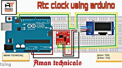How to make arduino clock using rtc ds3231 module.