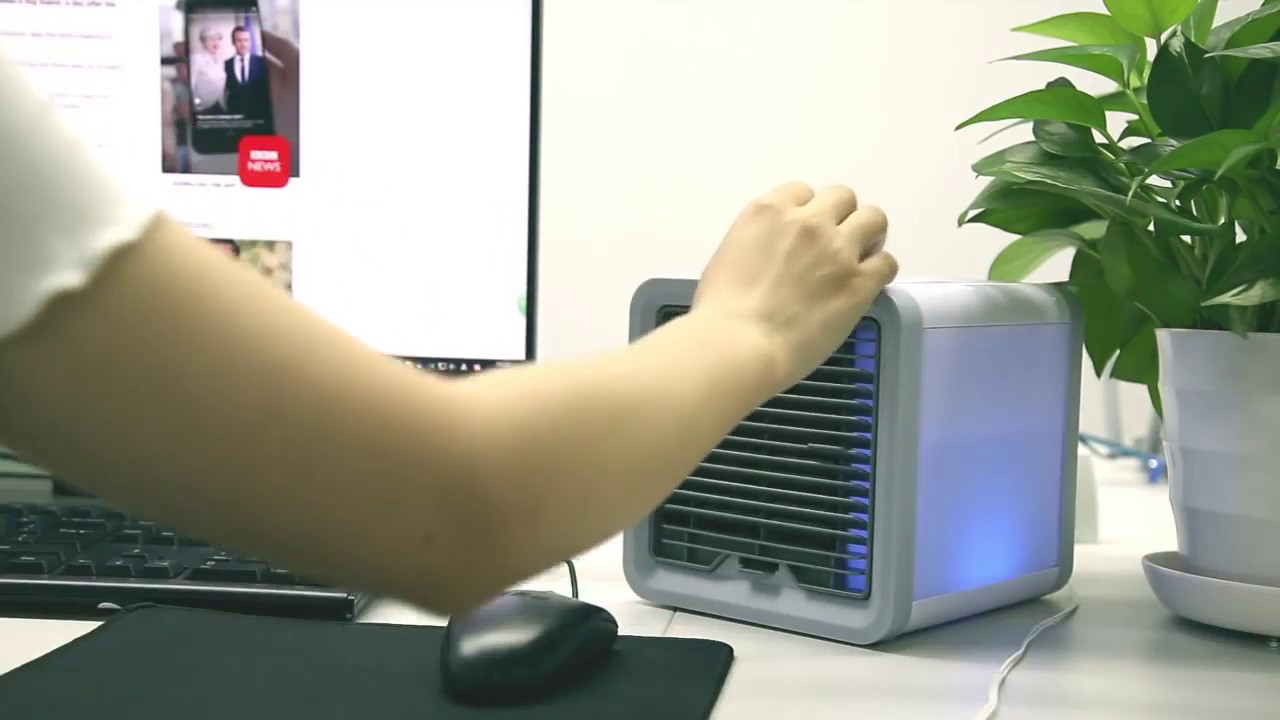 Portable Mini Air Cooler Conditioner Evaporator USB Desktop Rechargeable Fan