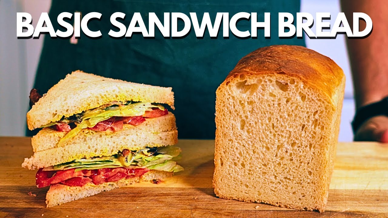 Easy Sandwich Loaf Bread, Your First Homemade Loaf
