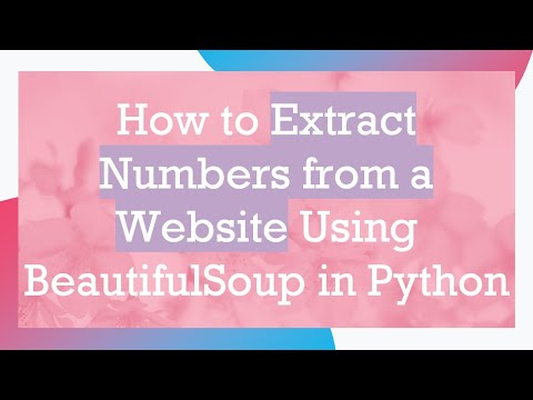 How to Extract Numbers from a Website Using BeautifulSoup in Python