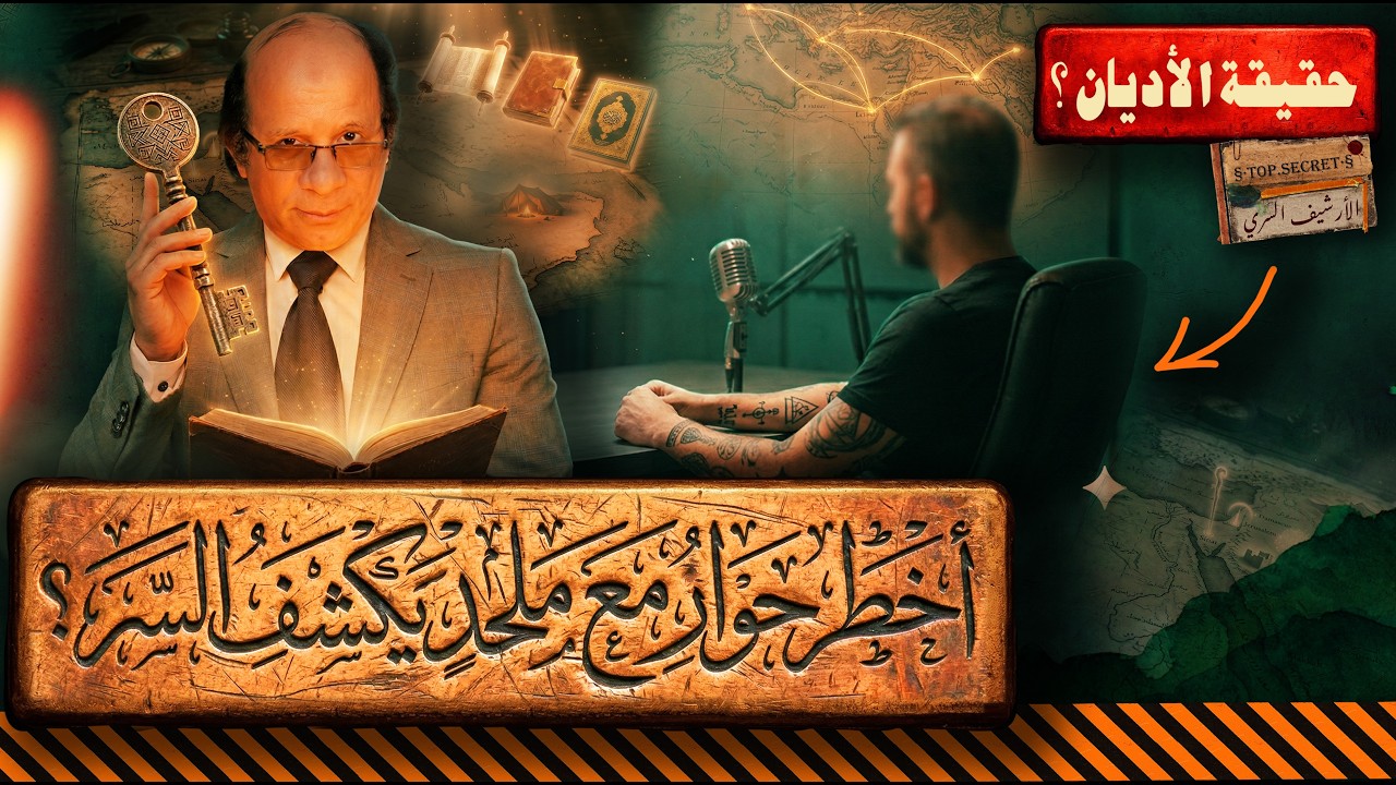 أخطر حوار مع ملحد يكشف لغز شفرة الأديان المقدسة في أرض العرب وحقيقة الأديان السماوية| كشف السر!!