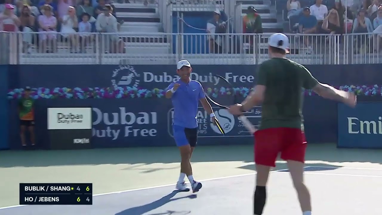 Match Highlights: Bublik/Shang vs. Ho/Jebens - R1 - 2026 Dubai Duty Free Tennis Championships
