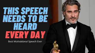Motivationlab - Joaquin Phoenix Speech Oscar Best Motivational Speech 2021