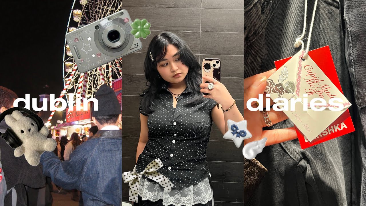 DUBLIN VLOG home coming 🪽| dji osmo pocket 3 unboxing, christmas market, ballet, sushi