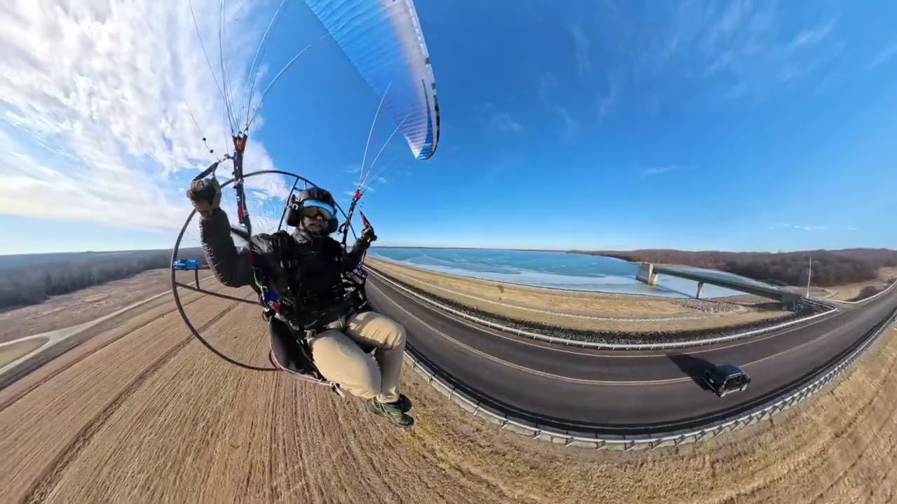 First two flights from our new house, on Super Bowl Sunday!