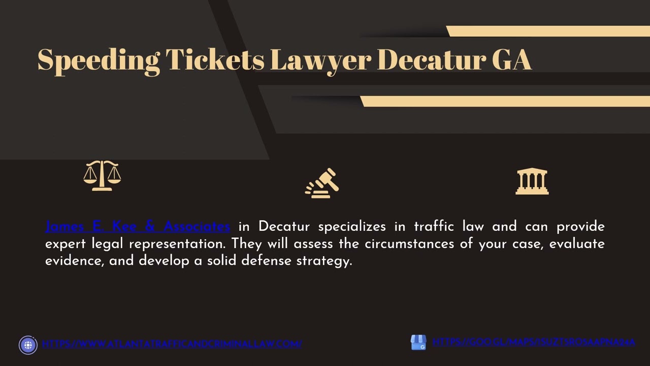 Speeding Tickets Lawyer Decatur GA