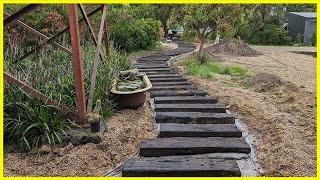 Easy DIY Wooden Path | Building a Walkway to the pool  MDFM EP10