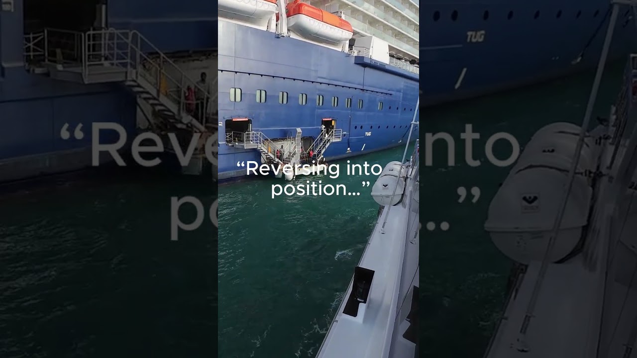 “Ferry Reverses Inches From Cruise Ship | Crew Ready for Lines”