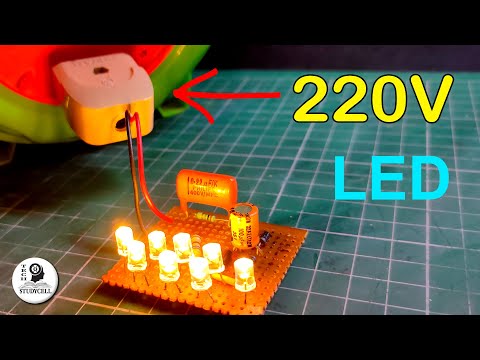 Video: Schema voor het inschakelen van de LED in het netwerk 220 volt