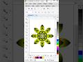 Flower Design #coreldraw #flowers #graphicdesign #tipsandtricks #shorts