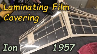 Ion 1950's Futuristic Flying Wing - Pt11: Covering in Laminating Film - By O.F.W. (Peter) Fisher