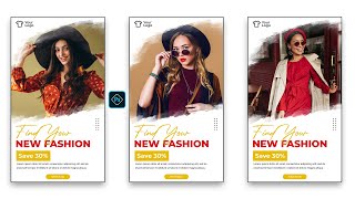 Instagram Fashion Story Post Design in Photoshop Tutorial screenshot 3