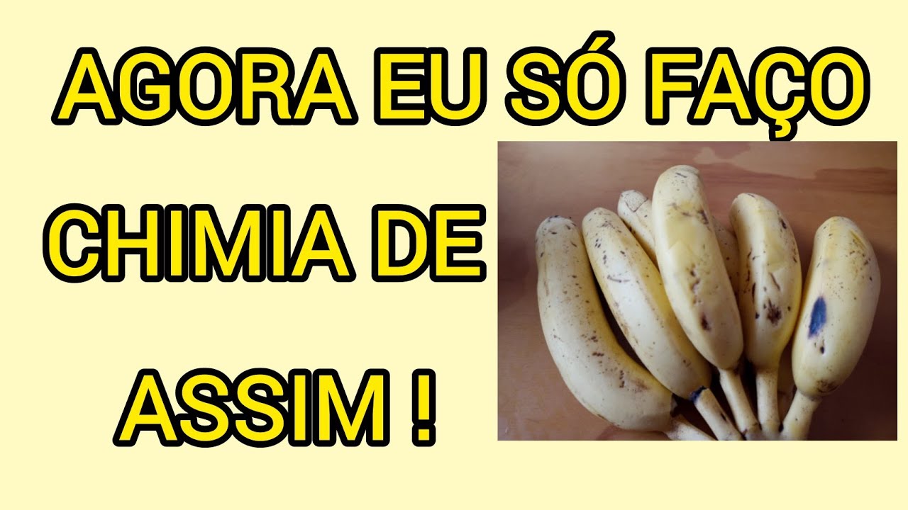 Como fazer chimia de #banana ,preparo fácil e rápido / É assim que eu faço  