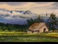 How to paint Cabin in watercolor