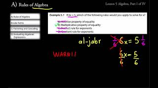 Shormann Algebra 2, Lecture 5
