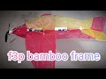 homemade f3p 3d airplane full bamboo frame - test fly