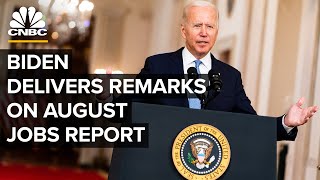 President Biden delivers remarks on disappointing August jobs report — 9\/3\/2021