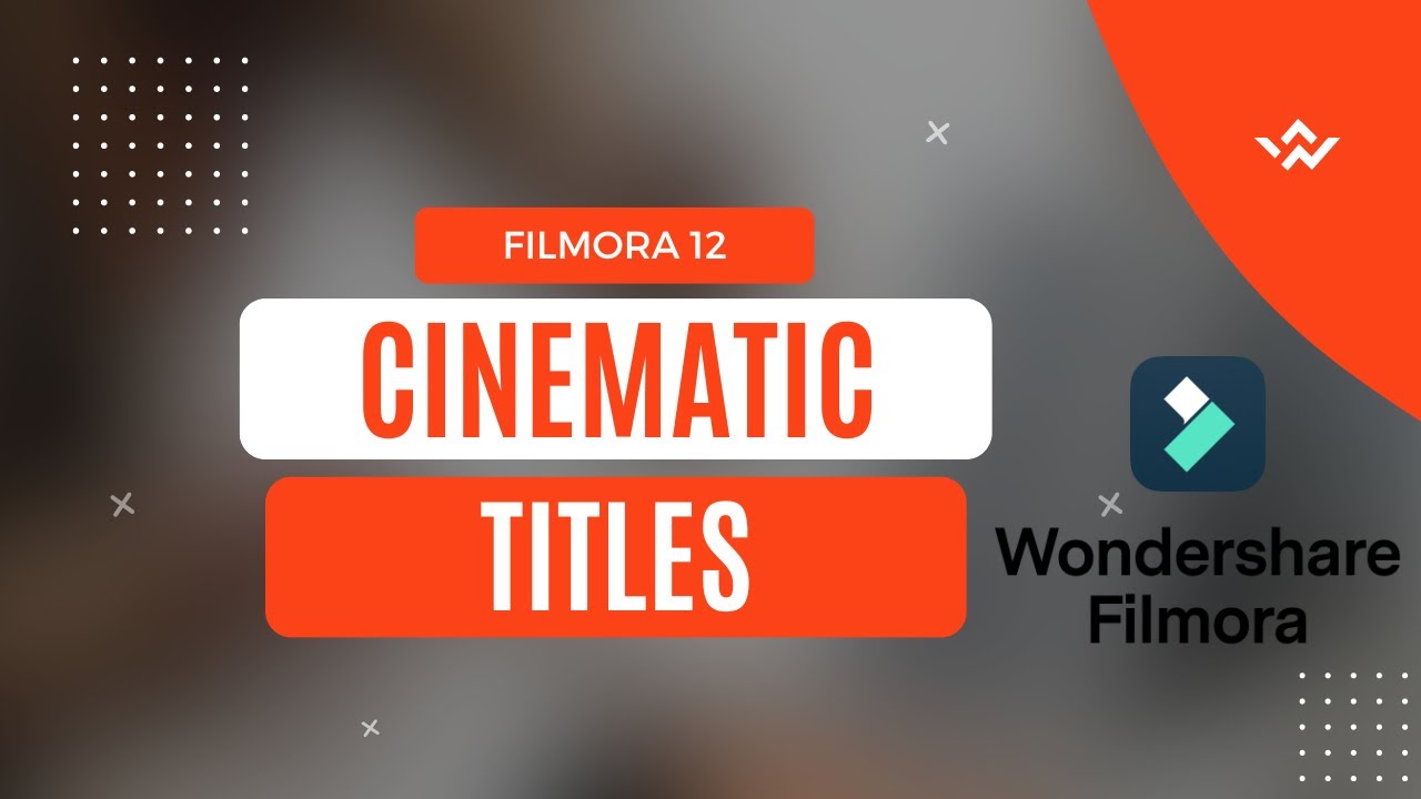 How to Add Cinematic Title Effect in Any Video by Filmora 12 - YouTube