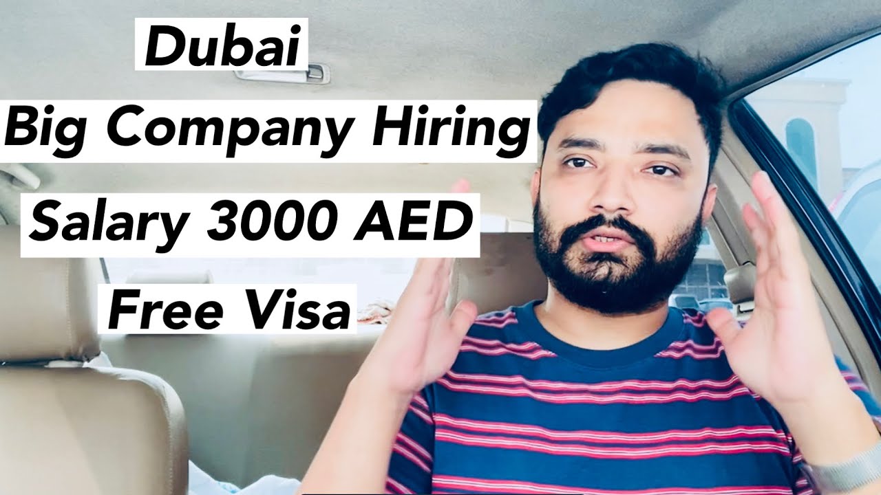 Dubai Urgent Jobs Hiring 3000 Salary YouTube