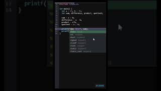 Simple Int Calculation Program In C Language