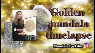 Golden mandala timelapse