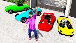 Collecting KID SUPER CARS in GTA 5!