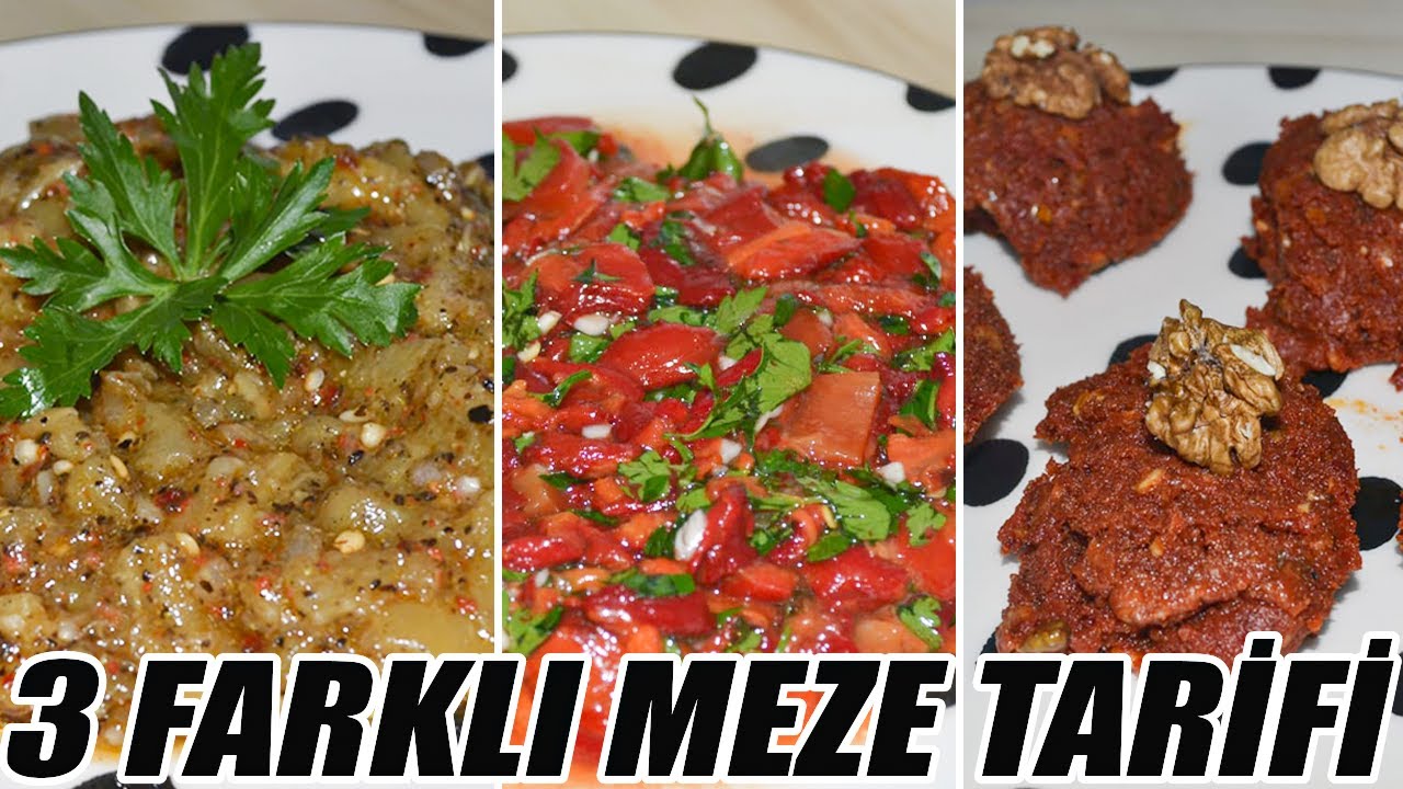 3 DAKİKADA 3 ÇEŞİT MEZE TARİFİ /PRATİK MEZE TARİFİ