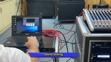 Here is the client debugging D4-3000 DSP digital amplifier!Multifunctional dsp controlled by PC!