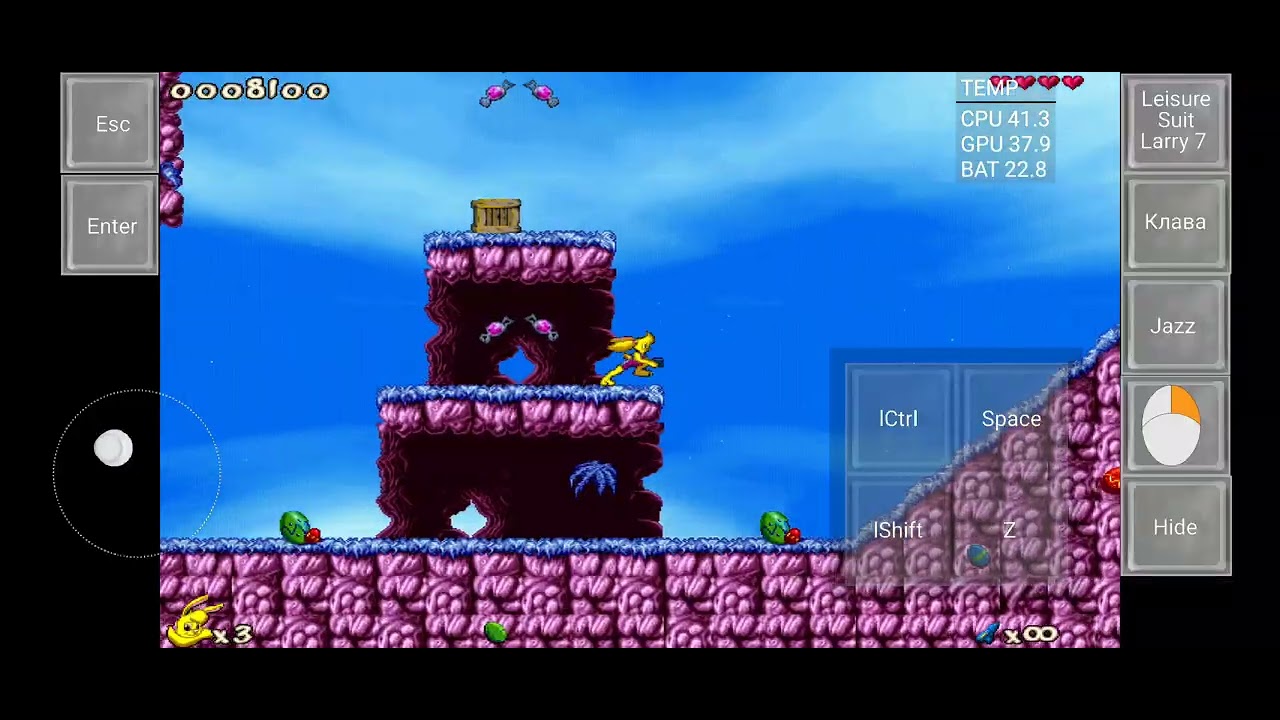 Jazz Jackrabbit 2 the secret files on Magic DosBox (Snapdragon