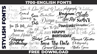 stylish english fonts free download English font collection style fonts pc & laptop screenshot 2